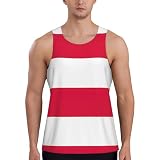 DCGHKOP Canottiera da uomo con stampa bandiera polacca, camicie da allenamento da uomo, perfette per attività estive e allenamenti, Nero , XXL