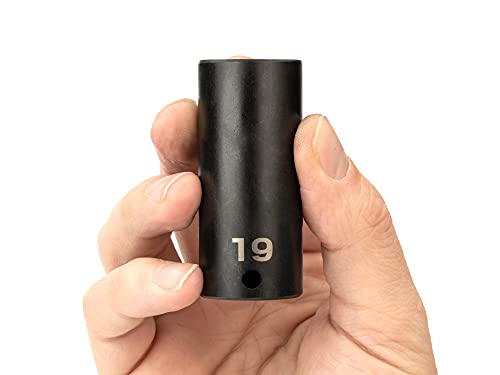 Image of TEKTON 3 /8 Inch Drive x 19 mm Deep 6-Point Impact Socket | SID13119