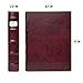 Bellagio-Italia Corona CD/DVD Storage Binder - Leather - 48-Disc Capacity - Storage Organizer for DVDs, CDs, Blu Rays, & Video Games - Acid-Free Binder Organizer Sheets - 1 Pack - Vino