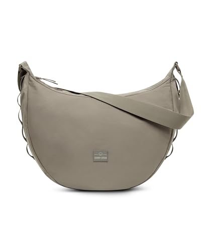 Johnny Urban Crossbody Bag Damen & Herren Grau - Ally XL - Moon Bag Design - Umhängetasche im Halbmond Stil - Tasche mit 16 Zoll Laptopfach - Wasserabweisend