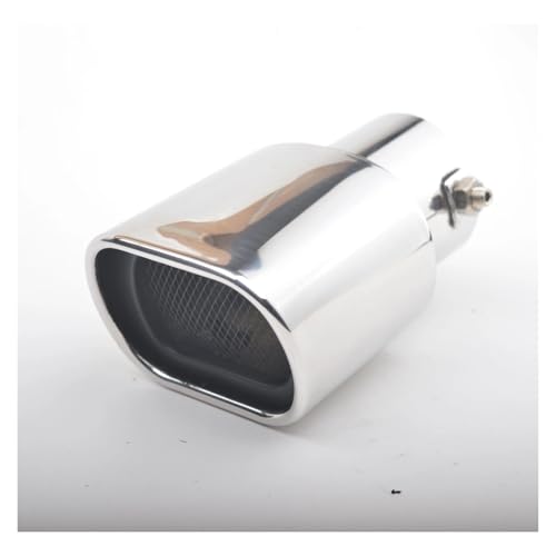 Embout d'échappement carré 63 mm universel en inox pour voiture C straight