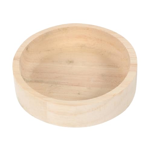 VICASKY Wooden Hamster Food Dish Compact Pet Feeder for Small for Hamsters Chinchillas and Squirrels Easy to Clean Spills Present for