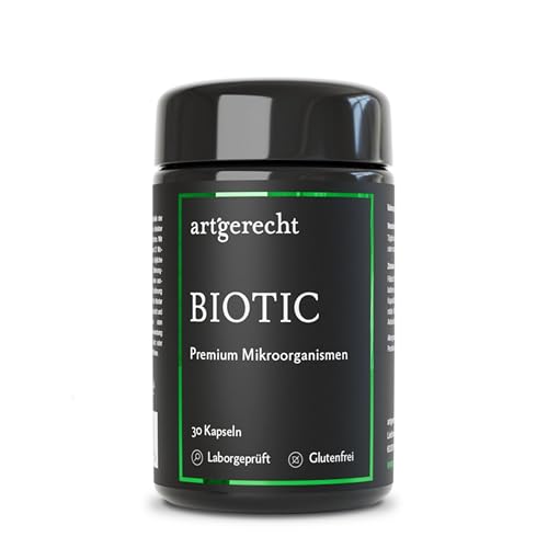 BIOTIC Premium Probiotika – 30 Kapseln mit 17 Bakterienstämmen & 10 Mrd. KBE pro Kapsel | mit Bio-Support™-Technologie für Darmmikrobiom & Verdauung | Vegan & ungekühlt haltbar BIOTIC Premium Probiotika – 30 Kapseln mit 17 Bakterienstämmen & 10 Mrd. KBE pro Kapsel | mit Bio-Support™-Technologie für Darmmikrobiom & Verdauung | Vegan & ungekühlt haltbar