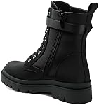 DREAM PAIRS Women's Chelsea Platform Combat Boots Lace Up Lug Sole Buckle Ankle Booties Shoes