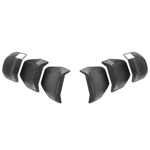 YIYUANYI Tail Light Lamp Cover Fit for Ford Mustang 2018 2019 2020 2021 2022, Taillight Covers Guard Trims Frame Bezels Decoration Accessories, Black, Pack of 6