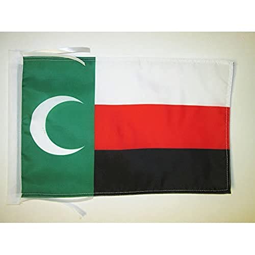 AZ FLAG Bandera de los MESKH 45x30cm - BANDERINA del Pueblo MESKH 30 x 45 cm cordeles