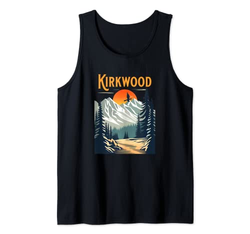 Vintage Kirkwood Souvenir Senderismo Camiseta sin Mangas