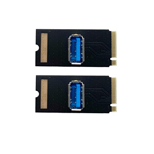 Thsion NGFF M.2 to USB Adapter M.2 to PCI-e Converter Connector Add Motherboard GPU, 2-Pack
