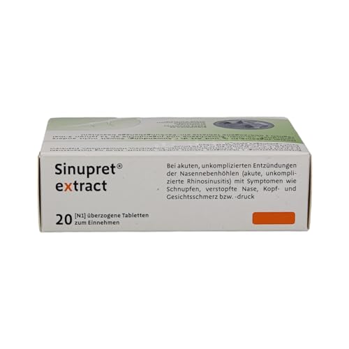 Erkältungstabletten Sinupret eXtract für Nasennebenhöhlenentzündungen
