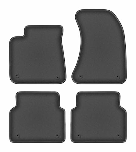 Tapis de voiture Audi A8 D4 en velours premium Durban couleur graphite