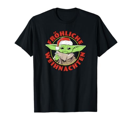T-shirt de Noël Grogu Star Wars, vêtement festif The Mandalorian pour le réveillon