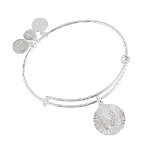 Image of Alex and Ani Initial I Pave Starburst Texture Bangle