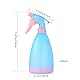Yibaijia 2 Stück Sprühflaschen 500 ml, Blumensprüher mit Verstellbare Sprühkopf, Sprühflaschen Pflanzen Zerstäuber, Kunststoff Leere Drucksprüher für Blumen, Garten, Haare (Rosa, Blau)