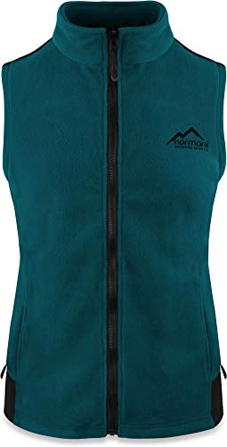 normani Fleece Weste für Damen mit Reißverschlusstaschen, Stehkragen, ZIP-T3K System Farbe Petrol Größe L