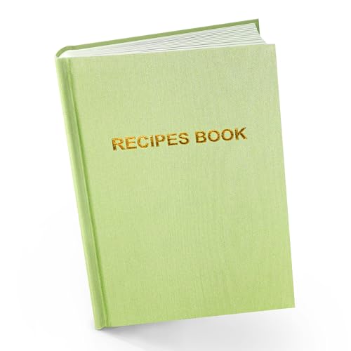 Product Image of the Notewells Elegant Hard Cover Recipe Journal – Blank Recipe Book for Personal Culinary Creations – Perfect Cookbook for Organizing and Writing Your Own Recipes (Green)