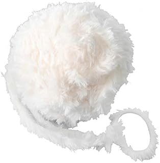 perfk 1 Piece 32 Meters Fashion Chunky Wool Yarn Ball for Knitting and Crochet, White