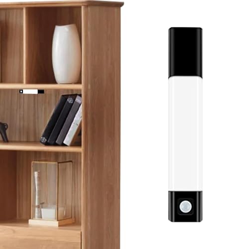 Barra de luz con sensor de movimiento, lámpara recargable con sensor de movimiento,Sensor LED detección de - 3 colores atenuador LED autoadhesivo bajo contraluz USB cargando pulgadas