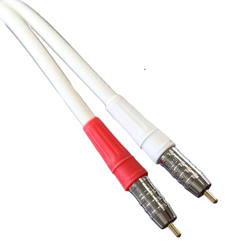 Blue Jeans Cable LC-2 Stereo Audio Cables (White, 10 Foot)