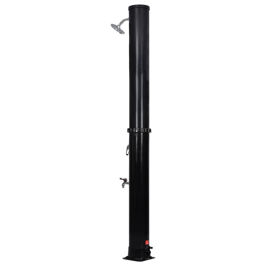 Douche Solaire de Jardin, Piscine, Douche Solaire D'extérieur avec Pomme de Douche, 40 L, Température jusqu'à 60℃ (Noir)