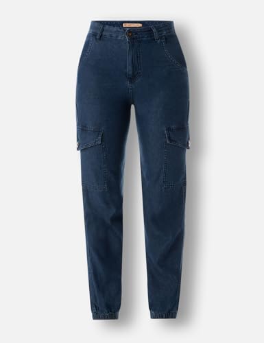 Image of INKD Women's Cargo Pocket Jogger - High-Rise | 100% Cotton | Jeans for Women