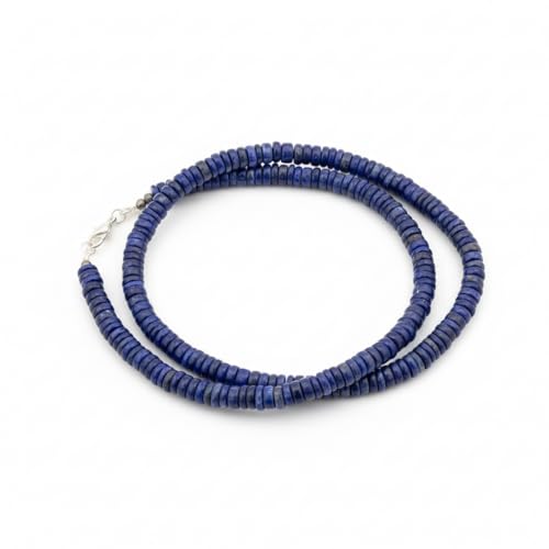Collier lapis-lazuli de 43 cm en pierres naturelles taillées