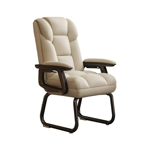 HGFVNFVKHA Sillón de Oficina Reclinable, Butacas de Salon con Reposapiés, Silla de Respaldo Alto Ajustable de 90 a 140°, para Oficina en Casa, Dormitorio o Sala de Estar(White)