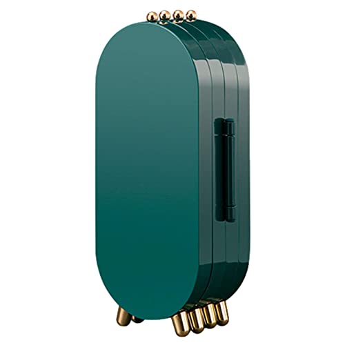 Générique Organizador de pendientes | Soporte para pendientes de collar de pantalla plegable con espejo - Almacenamiento de joyas