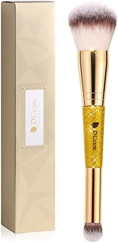 DUcare Makeup Brushes Double Ended Foundation Powder Brush Concealer Brush Perfect for Rounded Taperd Liquid, Cream, Powder,Blending, Buffing