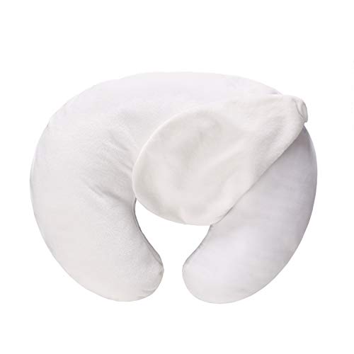 Nursing-Pillow-Cover-Pillow-Slipcover-Waterproof-Breastfeeding-Pillow-Protective-Cover-for-MomNewborn-Infant-Soft-Cotton-Feeding-Cushion-Case-for-Boys-and-GirlsWhite