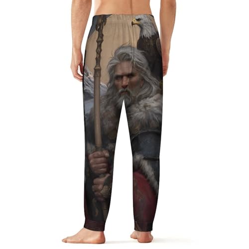 Odin God Norse Mythology Men's Pajama Pants Lounge Pant Sleepwear PJ Bottoms2