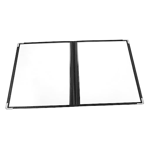 MUSISALY 1pc Recipe Folder Display De Menus Menu Covers 12 Page Menu Covers 6 Page Brochure Holder Exquisite Restaurant Folder Bar Store Record Wall Holder Restaraunt Menu PVC Transparent