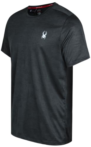 Spyder Men's Athletic T-Shirt - Active Performance Sports Tee - Dry Fit Short Sleeve Shirt (S-XL)