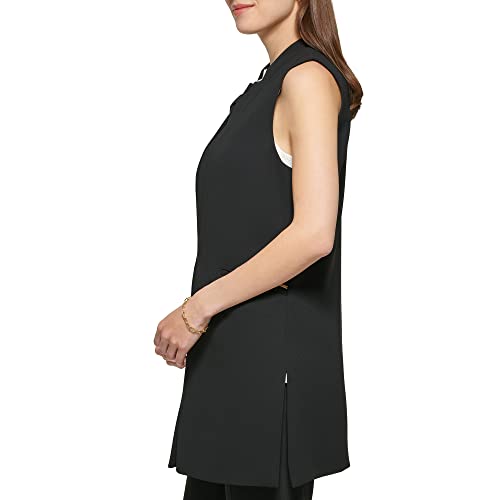 DKNY womens Open Front Suit Vest2