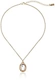 1928 Jewelry Oval Adjustable Pendant Necklace, 16