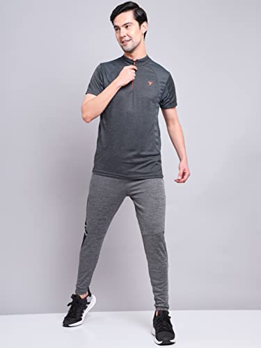 Image of TECHNOSPORT Men's Polyester Slim Fit T-Shirt