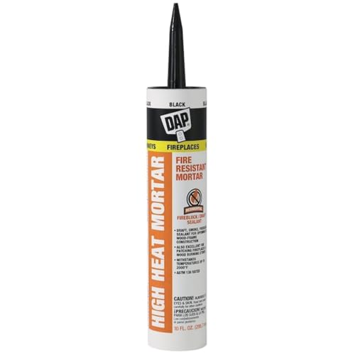 Dap High Heat Mortar Fire Mortar, 10 oz, Black miniatura 1
