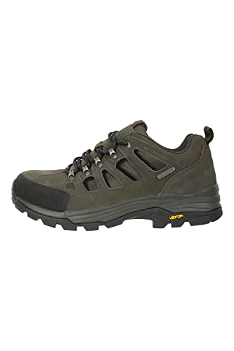 Mountain Warehouse Vertex Mens Extreme Vibram Shoes IsoDry Vibram Sole Suede Mesh Upper Deep lugs Best for Winter Walking Hiking Outdoors Trekking