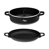 Rosewill 12.7 QT Electric Hot Pot Accessory Kit 2 pcs, Includes Dual-Sided Hot Pot and Shallow Fry Pan, with...