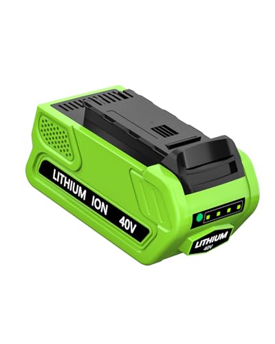 Hastia 40V Lithium-Ion 6.0Ah Battery Replacement for Greenworks 40V Battery Compatible with Greenworks 40 Volt Tool and Charger 1-Pack