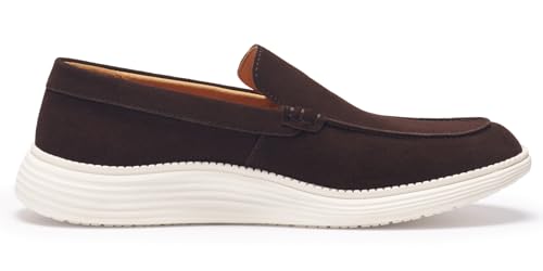Image of Journey West Men's Comfort Casual Slip-on Suede Leather Loafers Shoes for Men