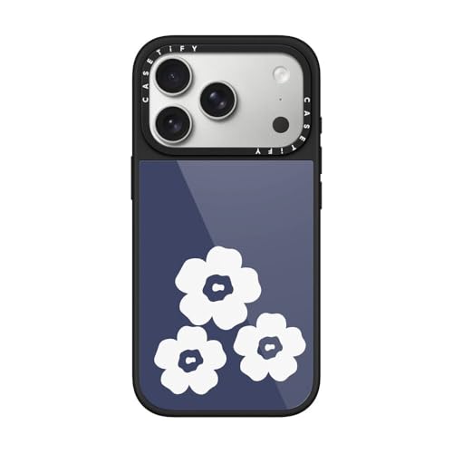 CASETiFY コンパクト iPhone15Pro ケース Flower 黒花 Casetify Impact Case Black iPhone 15 PRO Max Bright Spring