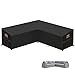 HEIMUNI Abdeckung Lounge Sofa L-Form Outdoor L-Form Gartenmöbel Abdeckung Wasserdicht Schutzhülle Gartenlounge Abdeckplane Gartenmöbel Abdeckung Ecksofa Loungemöbel Abdeckhaube 270x270x100x90/65cm