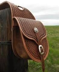 Premium Western Leather Saddle Bag for Horse Carrier Equestrian Western Horse Saddle Bag Size- Medium. Model-N0-80