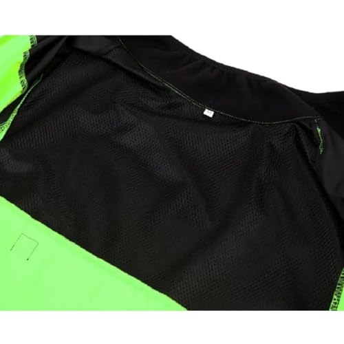 Jaqueta Corta Vento Refletivo Bolso Invisível Ciclismo Bike (VERDE, GG)