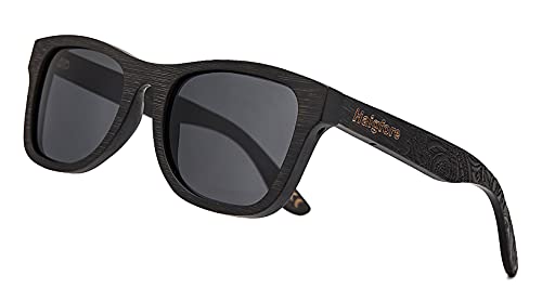Wood Sunglasses Polarized for Men and Women, Bamboo Wooden Frame 100% UV400 Protection