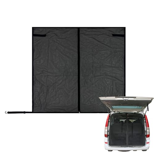 Red de Camping para Maletero, 147x145 cm, Rejilla Protectora de Ventana Trasera de SUV con imanes Fuertes, para Autocaravana, Transporte, Viajes de al Aire Libre