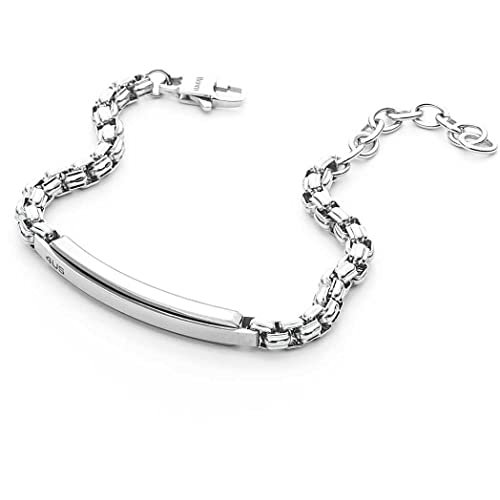 Materiale: Acciaio 4US Cesare Paciotti Bracciale da Uomo Collana Realizzata in Acciaio. Lunghezza Bracciale: 18 cm + 4 cm di Estensione. La Chiusura è con moschettone. La referenza è 4ubr4998
