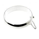 Minoplata Pulsera Media Caña de Plata de Ley 16 Milímetros, una Joya para Mujeres Que adoran los diseños atemporales.