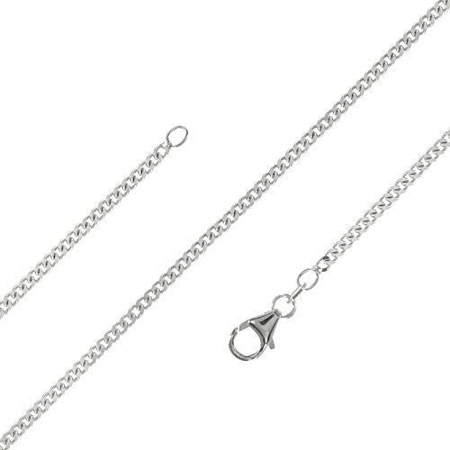 Avesano Panzerkette 925 Silber Herren Halskette Silberkette Breite 2,8 mm...