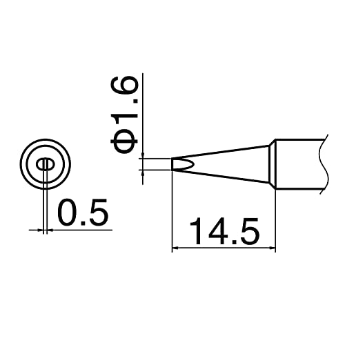 Hakko T18D16P Tip For Fx-888 Station, 1.6Mm #TOP4